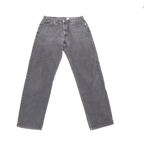 Vintage Levis 550 Mens 36x36 Relaxed Fit Distressed Denim Jeans Pants Black